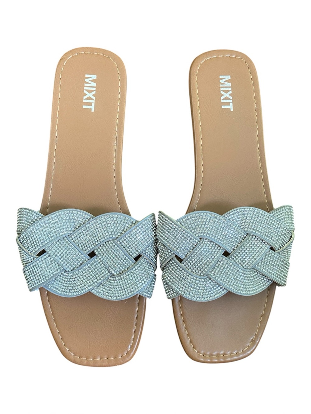 Sandal~Rhinestone Slide~Women’s size 10 (EUC)